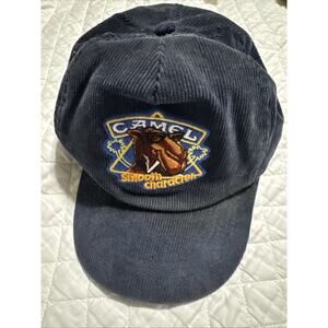 Vtg Camel Smooth Character Embroidered Corduroy Snapback Hat Unworn Condition